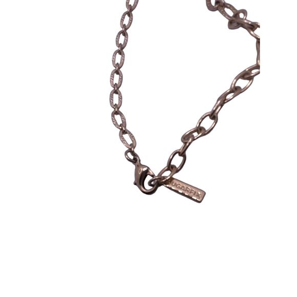 Sugar Fix Goldstone Necklace With Beaded Peach Tassel and  5 Unbranded Bangles - Picture 7 of 10